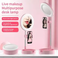 2020 NOUVEAU TREND G3 Selfie Bague pour Tiktok YouTube Vidéo Beauty Maquillage Miroir Miroir Miroir Miroir Remplissable Lumière rechargeable Selfie