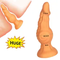 Sexy Shop énorme gode anale Big Butt Butt Butt Bropper Massage Dilator Sangle sur Godes Adulte Masturbateur jouet pour femme hommes gay