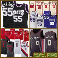 2021 New Basketball Jersey Sacramento "Kings" Portland "Trail" Blazer Jason 55 Williams Damian 0 Lilard Herren CJ 3 McCollum Grau