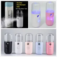 Mini Mist Sprayer USB Rechargable Facial Steamer Nano Facial Mist Sprayer Cool Face Spray Steamer Travel Fuktgivande Ansiktssprutor