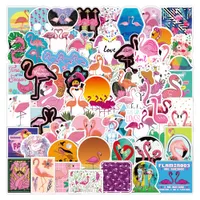 3 Sets = 300PCS Flamingo Graffiti Stickers Water Cup Stationery Helmet Computer Stickers