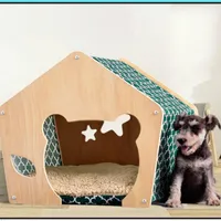 Kennels Pennor Accesorios para Mascotas Portátil interiör de Habitación Cama Perrera Plegable Gato Casa Tienta-Cama Nido Mascota Perro