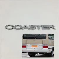 For Toyota Coaster Emblem Rear Trunk Logo Nameplate Badge Stickers