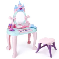 Girls Dresser Set Colorful Princess Dressing Table Cosmetics Makeup Dresser Role-Playing Pretend Play Giocattoli Giochi per ragazze LJ201009