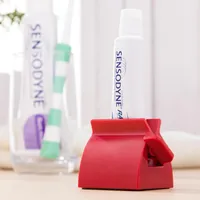 Zahnpasta Geräte Energieeinsparung weiß rot Multifunktionaler Zahnpasta Spender Gesichtsreiniger Squeezer Clips Manuelle Lazy Tube Press