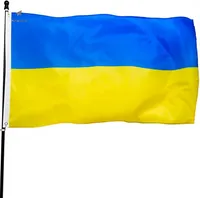 DHL Ukraina Flag 3FTX5FT Ukrainska Nationella flaggor Polyester med mässingsgrommets 3x5 foo