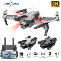 BABY DAIRY P5 Mini Drone with HD 4K Dual Camera Professional Aerial Pography Helicopter Foldable Quadcopter Dron Toys Boys 220218