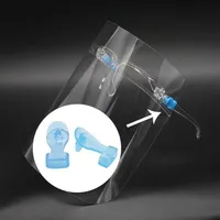 2022 Skyddsmask Clear Frame Protective Face Shield Visor Återanvändbar Goggle Transparent Anti-dimma lager Skydda ögonen från oljesplask