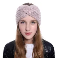 2020 New Women Girls Headbands Winter Cross Braid Deedband Weaver Head Wraps Accesorios para el cabello OPASKA DO WLOSOW