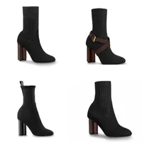 Mulheres designer botas silhueta bota de tornozelo preto montanhas de martin esticar botas de meia de salto alto e sapatilheira de meia plana boot inverno mulheres sapatos