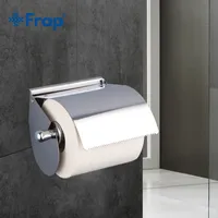 Frap 1Set Chrome Bagno Bagno Washroom Toilet Holder Roll Tissue Holders WC Paper Higienico Box Accessori da bagno F501 T200425