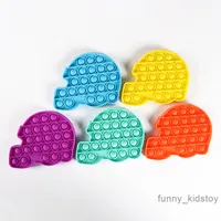 US Stock Bubble Game Board Toys für Kinder und Erwachsene Helm Einfaches Dimple Zappeln Spielzeug