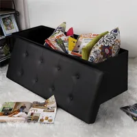 Oturma odası mobilya dikdörtgen pratik pvc deri klasik su geçirmez siyah yüksek kalite dayanıklı ve güvenli foothool