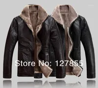 Men's Leather Fallo Fall-Winter Fur Collar Colar Genuine Sheepskin Jacket, Grandes Yards Warm Coat Parka 4xl, 5xl1