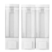 Wall-Mounted Soap Dispenser Manual Shampoo Shower Gel Liquid Container For Bathroom Washroom Single/Double Head
