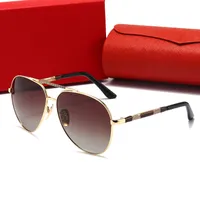 Diseñador de alta calidad para hombre gafas de sol para mujer de lujo Hombres antiguos Moda Conducción de lentes polaroids Gafas Adumbral con caja