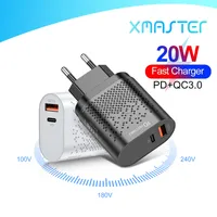 Szybkie ładowanie 3.0 USB C Szybka ładowarka PD 20W Power Dostawa Adapter do ładowania ściennego dla iPhone 12 Pro Max Samsung XMaster