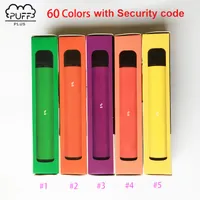 퍼프 플러스 60 컬러 카트 일회용 포드 전자 담배 vape 포드 스틱 휴대용 기화기 일회용 Vape DHL