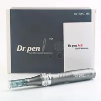 Hottest vente dr stylo M8-W / C 6 vitesses sans fil câblé MTS Microneedle Derma fabricant de stylo système de thérapie micro aiguilletage