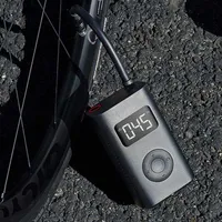 Bomba de inflador eléctrico Portátil inteligente Detección de neumáticos digitales para bicicleta Motocicleta Fútbol Color Negro A19