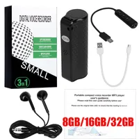 8GB 16GB 32GB Q70 Mini Portable Digital Voice Recorder USB Professionell HD-ljudreducering Spela in DikTaphone Audio Recorder MP3-spelare
