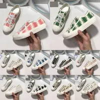 Tasarımcı Kadın Rahat Ayakkabılar ACE Kızlar Walk'n 'Highlights Hallmark Zodyak Közleyici Sanatlar Bayan Kauçuk Taban Şanslı Sembol Gerçek Işlemeli Pamuk Tuval Sneakers