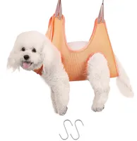 Canais canels lvtubanlv pet hammock hammock harness para cães, grooming de estilingue, com tosquiadeiras / aparador, arquivo de unhas, pente, orelha / cuidado