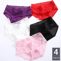 6pcs Ice Silk Thong Panties Sexy G String Briefs Seamless Thongs Women  Underwear Panties for Girls Ladies Panty320I