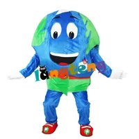 Талисман костюм828 земля планета глобус талисман костюм дизайн необработанный платье мультипликационный персонаж