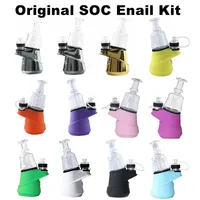Wholesale G9 SOC E Nail Kit Authentic 100% Temp Control Wax Container Oil ENail Dry Herb Vaporizer 2800mAh Glass Water Dab Rig Kits Tools