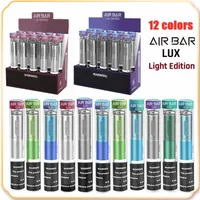 Air Bar Lux Light Edition 1000 Puffs Disposable Device Pod Kit 500mAh Battery 2.7ml Cartridge Vape Empty Pen Vs Puff Plus XXL2984