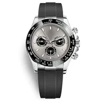 Mens Sports Watch All Subdials Work Function 40mm Rubber Strap Mechanical Automatic Wristwatches Relogies for men Reloj de hombre Orologio da uomo Montre homme