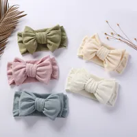 Neue Baby Stirnband Bogen Neugeborenen Baumwolle Haarbänder Für Mädchen Weiche elastische Haarband Kinder Kinder Haarschmuck Kleinkind