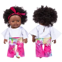 1 pz Black Girl Dolls African American Play Bambole realistiche 30cm Baby Regalo di Natale Gioca per i giocattoli per bambini