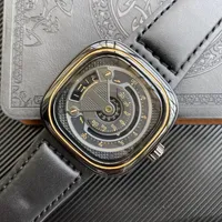 Nuovi orologi da uomo di alta qualità da uomo Vintage Classic Genuine Leather in pelle sette venerdì da polso meccanico automatico Montre de Luxe