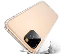 Transparent telefonväska till iPhone 12 11 Mini Pro Max XS XR 8 7 Plus Samsung S20 TPU Protective ShockoPous Clear Case Cover 2021