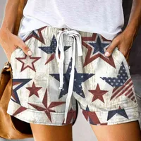 2021 New Summer 3d Digital Printing Five-pointed Star Lcon Tide Brand Loose Street Men's and Women's Casual Fashion Shorts