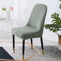 Solid Color Chair Cover Elastyczne Sofa Półokrągły Universal Siedzenia Poduszki Krzesła Oparcie Obejmuje Materiały domowe Nowy 10YG K2