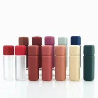 収納ボトル瓶の唇のリップの光沢のあるワンドチューブ5mlゴム製ペイントマットマットテクスチャ空の容器LipGloss284U
