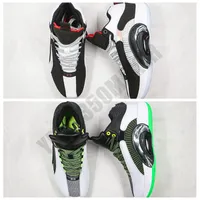 2020 XXXV DNA Jumpman 35 35s siyah beyaz yeşil Gerçek Karbon Elyaf Erkekler kadınlar Basketbol Ayakkabıları Spor Sneakers Boyut 7-12 DA2372 126