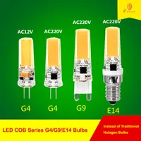 10 / Lot LED COB G 4 / G9 / E 14 전구 1 2 V / 220 V 스포트라이트 용 샹들리에 램프 조명기구 무료 배송, 좋은 품질의 많은 사람들이 그것을 좋아합니다.