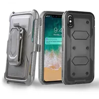 Back Clip Shockproof Rugged Phone Cases for iphone 11 13 Pro Max 12 Mini XS XR X 6 7 8 Plus 13 Pro 3 in 1 Robot Defender Protective a13 a51
