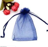 Sacs d'emballage en organza Bijoux Bijoux Pochettes Faveurs de mariage Sac cadeau de fête de Noël 15 x 20 cm (5,9 x 7,8 pouces)