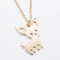 Puppy Necklace New Cute Chihuahua Pet for Women Choker Ketting Jewelry Gifts Love My Pet Animal Dog Necklace