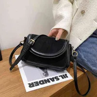 Vintage Matte Shoulder Bags for Women Small Flap Square Suede Crossbody Bag Female High Quality Scrub Leather Messenger Handbag