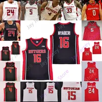Rutgers Scarlet Knights Basketbol Jersey NCAA Koleji Clifford Omoruyi Montez Mathis Paul Mulcahy Mamadou Dooure Mag Palmquist Reiber