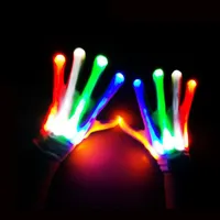 LED Aydınlatma Eldiven Yanıp Sönen Cosplay Yenilik Eldiven LED Işık Oyuncak Öğe Cadılar Bayramı Noel Partisi için Flaş Eldivenleri ZA2570