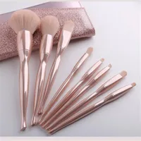 NUEVO 8 piezas cara polvo blusher maquillaje cosmético cepillo conjunto de belleza herramienta E814