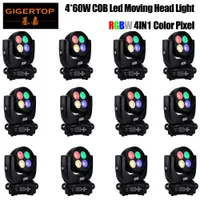 12PCS Mini 4x60W wash Moving Head Light RGBW 4in1 For Party Disco DMX Stage Effect Proffectional Event Sound Mode Music SHEHDS