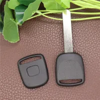 Uncut blade Car transponder key blank shell for honda accord fit city civic crv jade car chip key cover replacement key